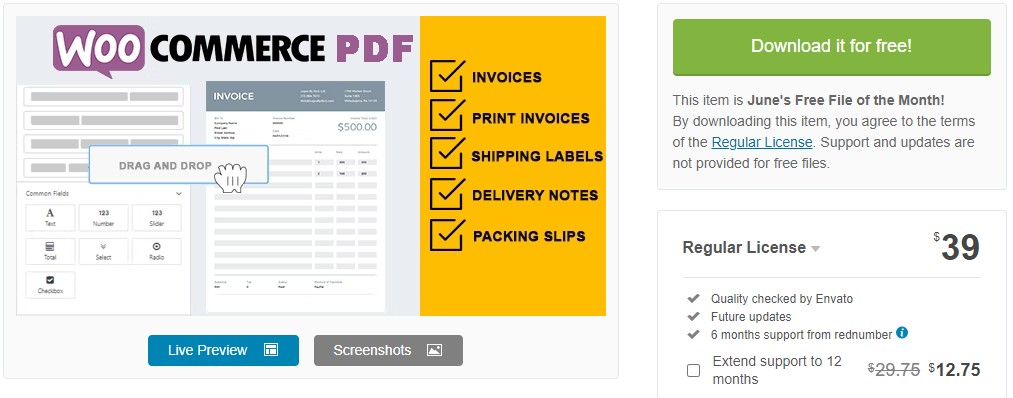 WooCommerce PDF Invoices & Packing Slips Customizer